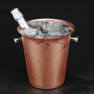 Roestvrij Staal Ijs Emmer 5L Plated Rose Gold Champagne Emmer Koper Plated Ice Bar Champagne Emmers