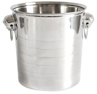 Roestvrij Staal Ijs Punch Emmer Wijn Bier Koeler Champagne Koeler Draagbare Bar Party Club Ijsemmer Container 3L
