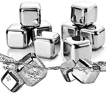 Roestvrij Staal Ijs Steen Ijs Pellets Bevroren 304 Whisky Ijs Wijn Steen Snelle Koeling Rvs