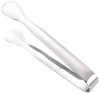 Roestvrij Staal Ijs Tang Draagbare Universele Suiker Tang Voedsel Tong Brood Eten Bbq Clip Ice Cube Klem Bar Keuken Accessoires 1