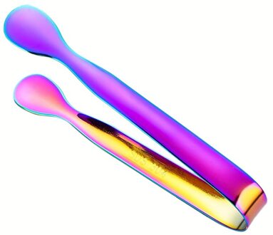 Roestvrij Staal Ijs Tang Draagbare Universele Suiker Tang Voedsel Tong Brood Eten Bbq Clip Ice Cube Klem Bar Keuken Accessoires 4