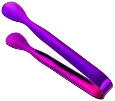 Roestvrij Staal Ijs Tang Draagbare Universele Suiker Tang Voedsel Tong Brood Eten Bbq Clip Ice Cube Klem Bar Keuken Accessoires 6