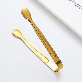 Roestvrij Staal Ijs Tang Goud Suiker Ijsblokje Tang Mini Metalen Keuken Voedsel Serveren Tang Clip Thee Party Bar Keuken accessoires GD