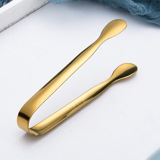 Roestvrij Staal Ijs Tang Voor Party Keuken Serveren En Koken-10.5Cm Goud
