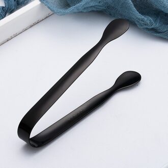 Roestvrij Staal Ijs Tang Voor Party Keuken Serveren En Koken-10.5Cm zwart