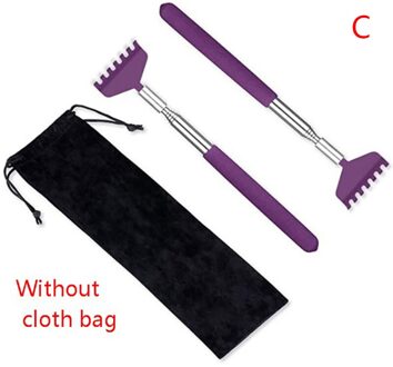 Roestvrij Staal Intrekbare Jeuk Krassen Hark Massage Tool Terug Telescopische