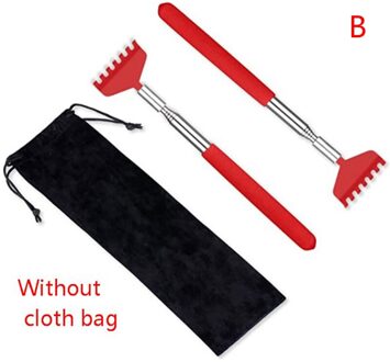 Roestvrij Staal Intrekbare Jeuk Krassen Hark Massage Tool Terug Telescopische