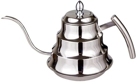Roestvrij Staal Koffie Drip Zwanenhals Ketel Pot Theepot Waterkoker Thee Maker Fles Keuken Lange Uitloop Ketel Thee Pot 1.2L