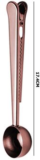 Roestvrij Staal Koffie Lepel Met Zak Clip Afdichting Scoop Keuken Thee Gereedschappen Ingebouwde Tas Klem Goede Afdichting eigendom