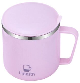 Roestvrij Staal Koffie Mok Met Deksel, Set Van 2-410 Ml Premium Dubbele Muur Geïsoleerde Reizen Cup, metalen Mok Met Handvat-Shatterpr