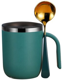 Roestvrij Staal Koffie Mok Metalen Drinken Mokken Double Wall Bier Cup Thermische Water Wijn Cups Met Deksel Voor Office Home