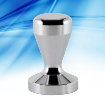 Roestvrij Staal Koffie Sabotage Moderne Professionele Barista Espresso Sabotage Machine Koffieboon Druk Flat Base (Zilver) zilver 2