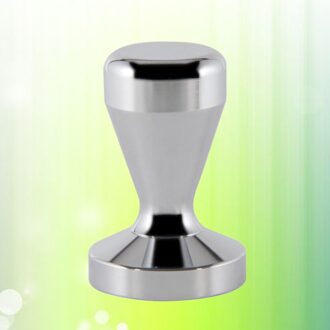 Roestvrij Staal Koffie Sabotage Moderne Professionele Barista Espresso Sabotage Machine Koffieboon Druk Flat Base (Zilver)