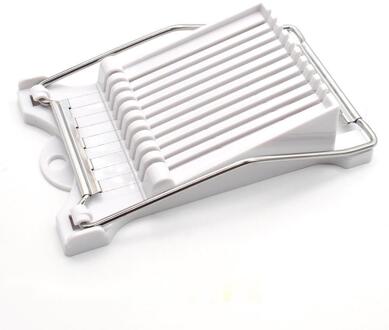 Roestvrij Staal Lunch Vlees Snijgereedschap Banaan Ei Ham Slicer Huishoudelijke Multifunctionele Keuken Gadget Draad Snijgereedschap wit stijl