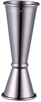 Roestvrij Staal Maatbeker Tweekoppige Bartending Meten Schaal Cup Met Schaal Keuken Bar Drinken Accessoires zwart