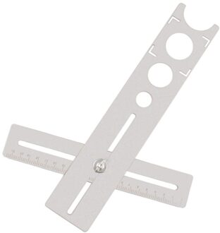 Roestvrij Staal Marmeren Ponsen Gids Keramische Tegel Universele Verstelbare Gat Locator Draagbare Boren Tool Floor Nauwkeurige Schaal