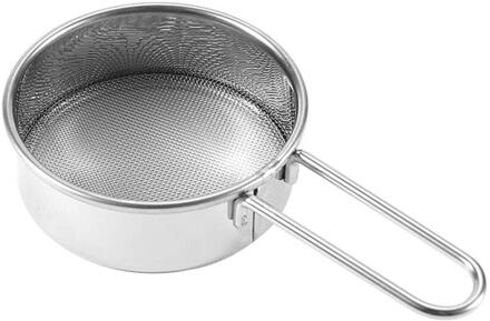 Roestvrij Staal Meel Zeef Cup Hand-Held Multifunctionele Zeef Mesh Broodjes Suiker Zeef Bakken Zeef Zeef Keuken Gadget