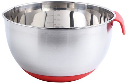 Roestvrij Staal Mengen Kommen Met Deksel Handvat Antislip Siliconen Base Diy Cake Bakken Mixer Kom Salade Rasp Keuken koken Tool