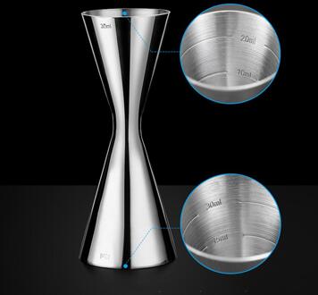 Roestvrij Staal Meten Cup Double Head Bar Party Wijn Cocktail Shaker Jigger 30 45ml