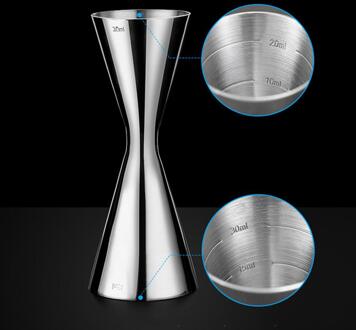 Roestvrij Staal Meten Cup Double Head Bar Party Wijn Cocktail Shaker Jigger 45ml