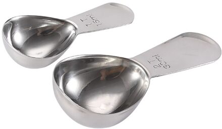 Roestvrij Staal Meten Lepels Koffie Melkpoeder Sppon Keuken Tool Koffie Melkpoeder Maatlepels Voor Vloeibare Spice Zout 15ml 30ml