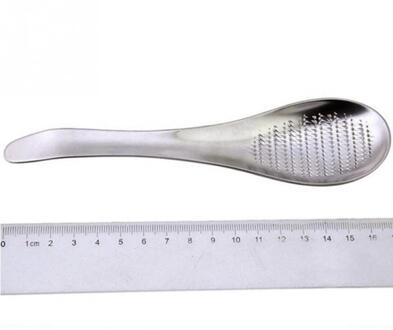 Roestvrij Staal Mini Lepel Vorm Nootmuskaat Chocolade Kaas Rasp Kurkuma Knoflook Rasp Multifunctionele Keuken Gereedschap
