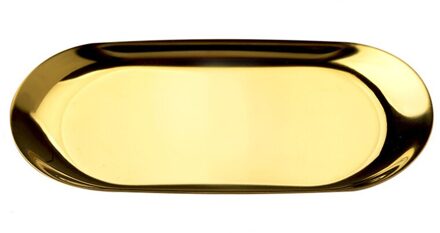 Roestvrij Staal Opslag Lade Goud Zilveren Ovale Fruitschaal Sieraden Display Metal Lade Opslag gouden M
