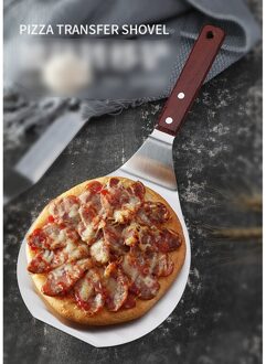 Roestvrij Staal Pizza Schop Houten Handvat Steak Schop Spatel Keuken Bakken Gadget Voor Thuis Restaurant Hotel