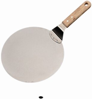 Roestvrij Staal Pizza Schop Met Houten Handvat Comfortabele Antislip Handvat Close Verbinding Thuisgebruik