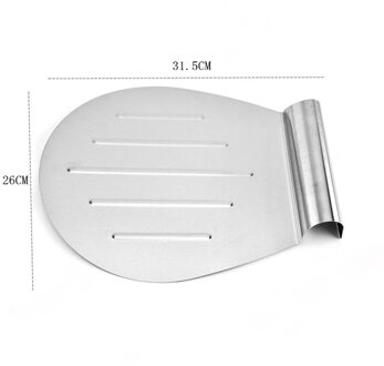 Roestvrij Staal Pizza Schop Schil Cake Transfer Lade Schop Spatel Cake Bakken Cutter Gebak Accessoires Keuken Bakken Tool