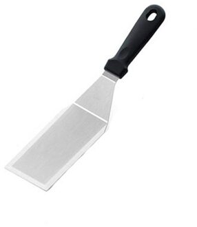 Roestvrij Staal Pizza Schop Schil Met Lange Plastic Handvat Steak Gebakken Schop Lekkende Spatel Pizza Schil Spade Kitchen Tools kort Dense Shovel