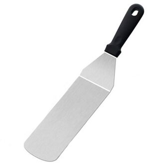 Roestvrij Staal Pizza Schop Schil Met Lange Plastic Handvat Steak Gebakken Schop Lekkende Spatel Pizza Schil Spade Kitchen Tools lang Dense Shovel
