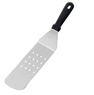 Roestvrij Staal Pizza Schop Schil Met Lange Plastic Handvat Steak Gebakken Schop Lekkende Spatel Pizza Schil Spade Kitchen Tools lang Leaky Shovel