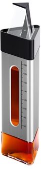 Roestvrij Staal + Glas Lekvrij Olie Fles Thuis Sojasaus Fles Kruiden Fles Olie Azijn Pot Doseren Cruet Container zwart