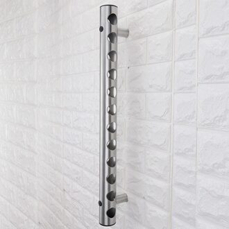 Roestvrij Staal Rode Wijn Rek, Muur Gehangen Verticale Creatieve Wijnrek, Fles Wandmontage Europese Stijl 12 holes