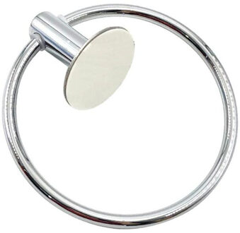 Roestvrij Staal Ronde Handdoek Ring Wall Opknoping Glad Zine-Legering Handdoekenrek Kleding Beugel Badkamer Hardware Armatuur