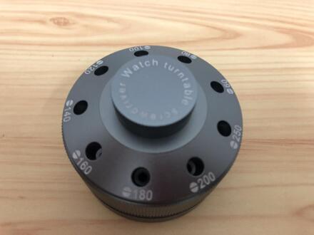 Roestvrij Staal Roterende Schroevendraaier Stand Non-Slip Basis Houdt 9 Schroevendraaiers Voor Horloge Reparatie