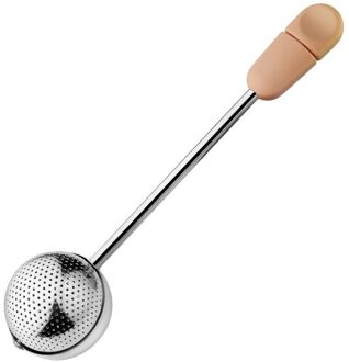 Roestvrij Staal Roterende Theepot Thee Draagbare Bal Zak Zetgroep Filter Spice Leaf Zeef Diffuser Thuis Leveringen Roze