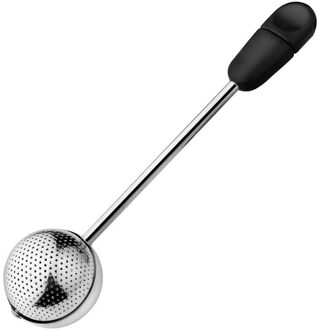 Roestvrij Staal Roterende Theepot Thee Draagbare Bal Zak Zetgroep Filter Spice Leaf Zeef Diffuser Thuis Leveringen zwart