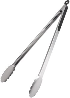 Roestvrij Staal Salade Tang Antislip Koken Clip Clamp Bbq Salade Gereedschap Staal Voedseltangen Met Ergonomische Grip Keuken accessoires