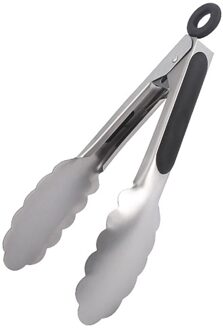 Roestvrij Staal Salade Tang Antislip Koken Clip Clamp Bbq Salade Gereedschap Staal Voedseltangen Met Ergonomische Grip Keuken accessoires