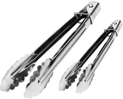 Roestvrij Staal Salade Tang Bbq Keuken Koken Voedsel Serveren Gebruiksvoorwerp Tong