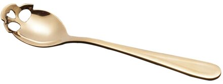 Roestvrij Staal Schedel Vorm Koffie Lepel Creatieve Schedel Dessert Suiker Lepel Servies Grappige Theelepel Bestek Multicolor GD