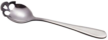 Roestvrij Staal Schedel Vorm Koffie Lepel Creatieve Schedel Dessert Suiker Lepel Servies Grappige Theelepel Bestek Multicolor zwart