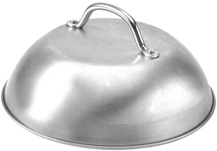 Roestvrij Staal Steak Cover Thicken Westerse Restaurant Westerse Voedsel Cover Hand Handvat Steak Cover Halfbolvormige Cover