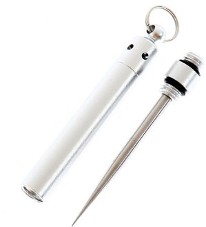 Roestvrij Staal Tandenstoker Aluminium Metalen Tandenstoker Houder Decoratieve Draagbare Outdoor Tandenstoker Met Herbruikbare Voedsel Fruit Pick groen