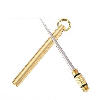 Roestvrij Staal Tandenstoker Aluminium Metalen Tandenstoker Houder Decoratieve Draagbare Outdoor Tandenstoker Met Herbruikbare Voedsel Fruit Picks goud