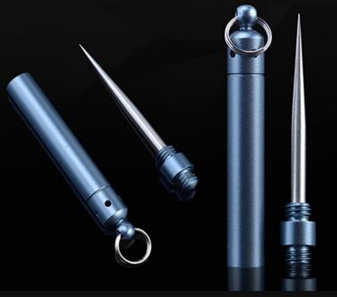 Roestvrij Staal Tandenstoker Fruit Vork Aluminium Metalen Tandenstoker Fles Draagbare Outdoor Herbruikbare Fruit Picks Camping Gereedschap