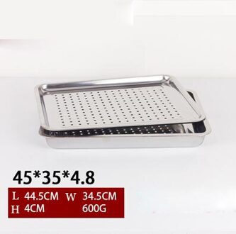 Roestvrij Staal Thee Lade Drainage Water Opslag Kung Fu Thee Lade Thee Kamer Board Tafel Chinese Theeceremonie Gereedschap 45-35-4.8