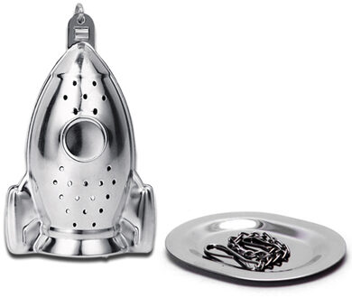 Roestvrij Staal Theezeefje Rocket Shape Thee-ei Filter Steeper Voor Losse Kruid Spice Zetgroep Bal Thee Accessoires Rocket vorm